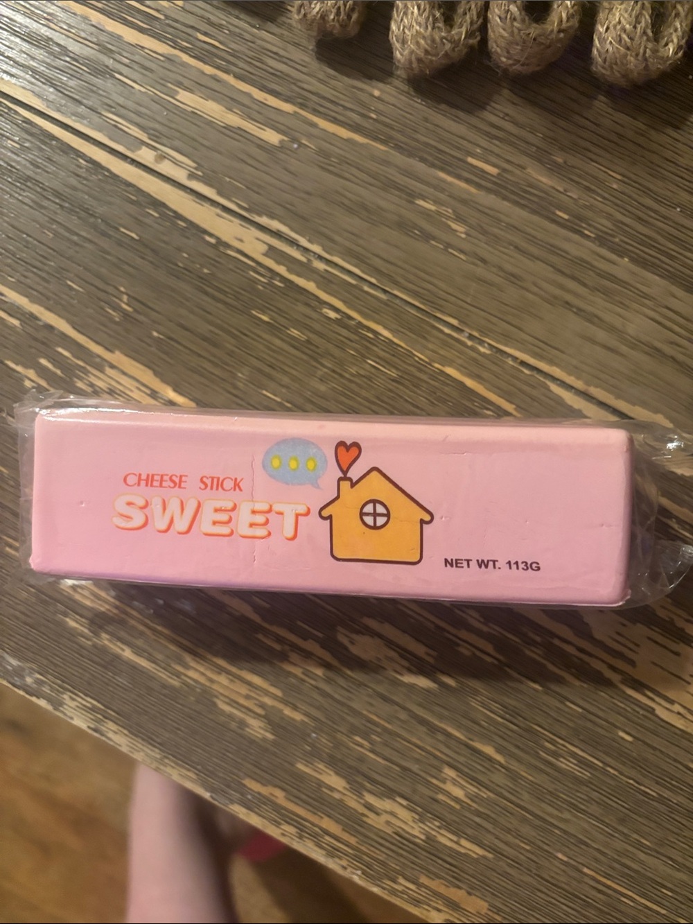 Pink 'Sweet' Cheese Stick Box